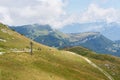 View from the summit of Monte Baldo on Lake Garda to the Trentino Alto Adige region