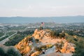 View of the summit of Mount Rubidoux in Riverside, California Royalty Free Stock Photo