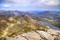 View from Summit of Mount Snowden Royalty Free Stock Photo