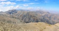 View from the summit of Mountain Babadag 3629 m in Azerbaijan Royalty Free Stock Photo