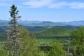 View from the Summit of Whiteface Mountain Veterans Memorial Highway in Essex County, New York Royalty Free Stock Photo