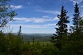 View from the Summit of Whiteface Mountain Veterans Memorial Highway in Essex County, New York Royalty Free Stock Photo