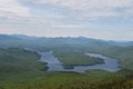 View from the Summit of Whiteface Mountain Veterans Memorial Highway in Essex County, New York Royalty Free Stock Photo