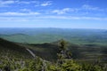 View from the Summit of Whiteface Mountain Veterans Memorial Highway in Essex County, New York Royalty Free Stock Photo