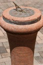 VIEW OF A SUNDIAL ON THE GROUNDS OUTSIDE THE HISTORIC HOME OF GENERAL J C SMUTS