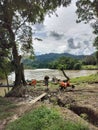 View of the Sungai Akah, Baram.