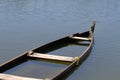 a sunken boat in a river shore