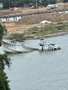 A view of a sunken ship at Samana Bay , Dominican Republic, 2024 Royalty Free Stock Photo