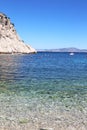 View upon sunny Marseille over Mediterranean, France Royalty Free Stock Photo