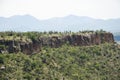 View of sunny Mexican semi-desert landscape