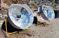 Sunny solar cooker, Everest area, Nepal Royalty Free Stock Photo