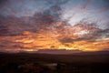 View of a sunrise over the Gran Sabana, Venezuela