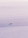 View on sunrise over island incahuasi by salt lake Uyuni in Bolivia Royalty Free Stock Photo