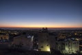 View of sunrise over the new part of Bethlehem