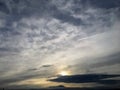 View of Sunrise and the tips of the Wasatch Mountain range looking East in Salt Lake City Utah along the Wasatch Front Rocky Mount Royalty Free Stock Photo