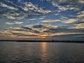 View of sunset clicked at N4 beach chennai