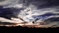 View of Sunset Over Tubac, Arizona Royalty Free Stock Photo