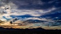 View of Sunset Over Tubac, Arizona Royalty Free Stock Photo