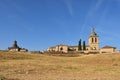 View of Sunset at Santa Maria Cathedral, Ciudad Rodrigo, Salamanca provi Royalty Free Stock Photo