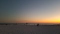 Sunset in St Pete Beach of Gulf of Mexico Royalty Free Stock Photo