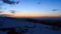 View of the sunset from the top platform BTA Royalty Free Stock Photo