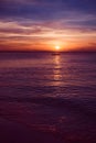 View of sunset on Zanzibar Island Royalty Free Stock Photo