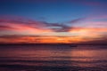 View of sunset on Zanzibar Island Royalty Free Stock Photo