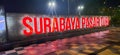 View of Surabaya Pasar Turi Railway Station. Surabaya, Indonesia, October 29, 2021