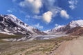 View of Suraj Tal from a distance in Leh Manali Highway Royalty Free Stock Photo