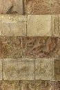 Surface of the stone wall of the masonry of Jerusalem stones Royalty Free Stock Photo