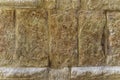 Surface of the stone wall of the masonry of Jerusalem stones Royalty Free Stock Photo