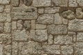 Surface of the stone wall of the masonry of Jerusalem stones Royalty Free Stock Photo