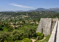 View of the surrounding countryside from the top of Saint Paul-De-Vence, Provence, France Royalty Free Stock Photo