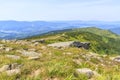 View of the peaks of the Beskid Zywiecki from Babia GÃ³ra, Poland