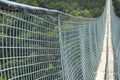 SIDE OF THE SUSPENSION BRIDGE OVER ORIBI GORGE Royalty Free Stock Photo