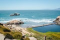 View from Sutro Baths Upper Trail on Pacific Ocean