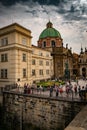 View of Sv Salvator church, Krizovnicke namesti square, in Prague