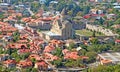 The view of Svetitskhoveli Cathedral in Mtskheta Royalty Free Stock Photo