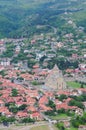 The view of Svetitskhoveli Cathedral in Mtskheta Royalty Free Stock Photo