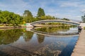 View of Svislach river in Minsk, Belar Royalty Free Stock Photo