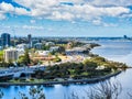 View of the Swan river and South Perth Royalty Free Stock Photo