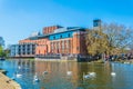 View of the Swan theatre hosting the Royal Shakespeare Company in Stratford upon Avon, England Royalty Free Stock Photo