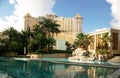 Swimming pool inside a Macau Hotel Royalty Free Stock Photo