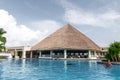 View of swimming pool at Moon palace resort, Cancun