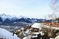 View on Swiss Alpes