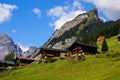 View of the Swiss alps: Beautiful Gimmelwald village, central Sw Royalty Free Stock Photo