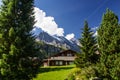 View of the Swiss alps: Beautiful Gimmelwald village, central Sw Royalty Free Stock Photo