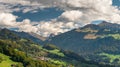 view of the Swiss Alps near Klosters Royalty Free Stock Photo