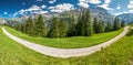 View of Swiss mountains - Piz Segnas, Piz Sardona, Laaxer Stockli from Ampachli, Glarus, Switzerland, Europe