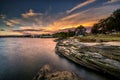 View of Sydney CBD during sunset. Royalty Free Stock Photo